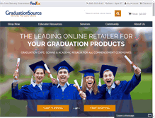Tablet Screenshot of graduationsource.com